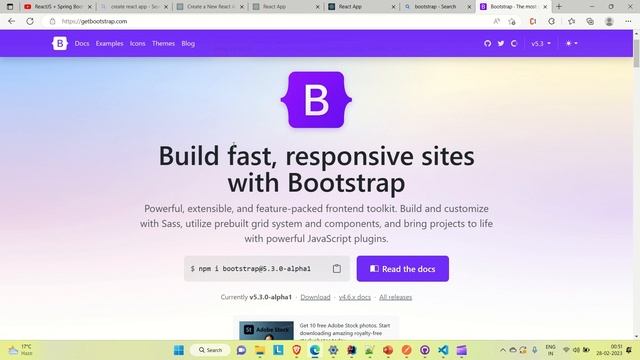 Full Stack Web App | React |Spring Boot |Adding Bootstrap in Front End App |L08 | EnggAdda