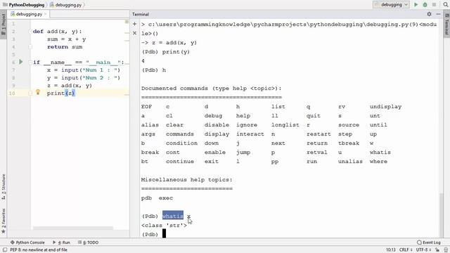 Python Tutorial for Beginners 51 - An Introduction to Python Debugger (pdb)