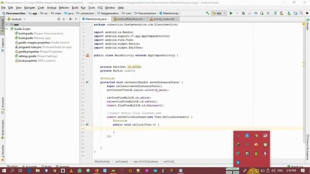 Insert data into firebase database in android with Urdu - Part 3 - Fast Generation