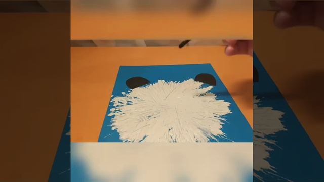 Рисуем панду вилкой. /Ещё один необычный стиль рисования. смотреть онлайн