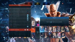 TEKKEN 7 - Controller Settings in Character Select Screen