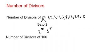 Number of Divisors