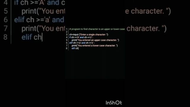 Program to find character is upper or lower case @program_world  #program