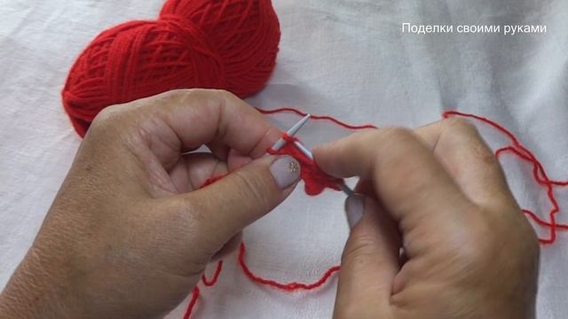 Узор Диагональ для вязания спицами