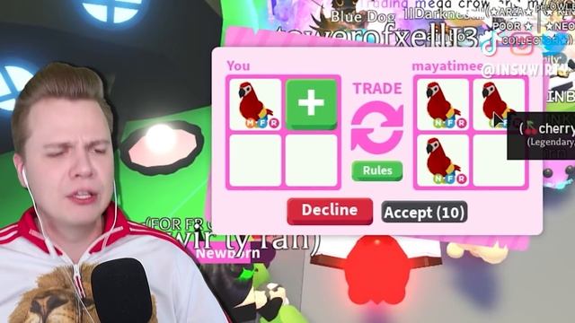 MEGA Parrot в Адопт Ми! ? ТОП ТРЕЙДЫ в Адопт Ми смотреть онлайн