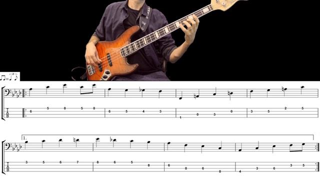 JUST A GIGOLO - I AIN'T GOT NOBODY (David Lee Roth) How to Play Bass Groove Cover - Score & Tab смотреть онлайн