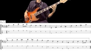 JUST A GIGOLO - I AIN'T GOT NOBODY (David Lee Roth) How to Play Bass Groove Cover - Score & Tab