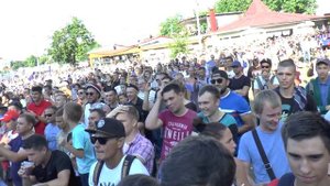 Севастополь. Россия-Испания. Фан зона.