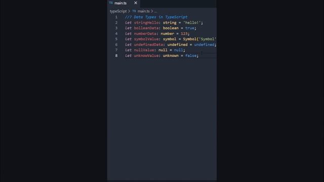 Типы данных в TypeScript #javascript #code #typescript