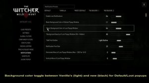 The Witcher 3: AutoLoot Advanced Settings (NEXT GEN, CLASSIC)