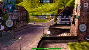 Бой в Word of Tanks Blitz.