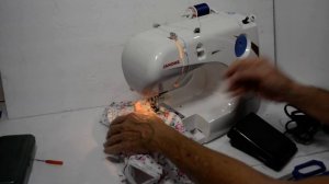 JANOME JEM GOLD 2 SEWING MACHINE MODEL 661 with Foot Pedal Working  test 2021 02 24 3043