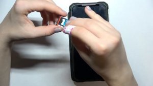 Как вставить сим карту и карту памяти в Doogee S86 Pro