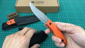 Нож "Asket" Bohler-Uddeholm N690 Orange G-10 от Kizlyar Supreme