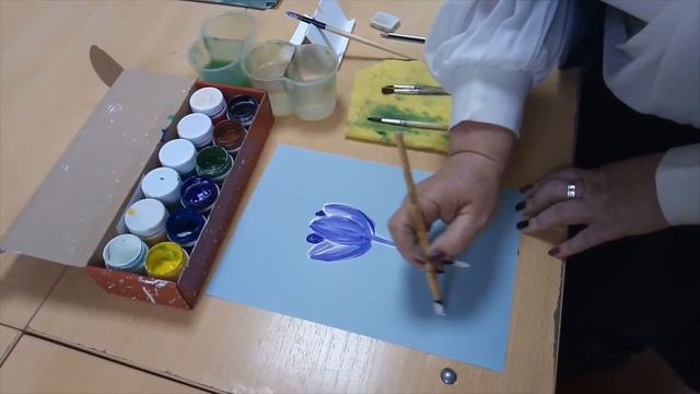 Кружок ИЗО. Первоцветы. Крокусы. смотреть онлайн