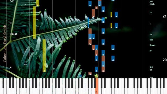 🎹Chord & Lyrics, Calon Lan, Faryl Smith, Synthesia Piano смотреть онлайн