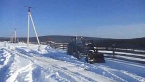 Т 40АМ Проверка Проходимости Трактора и чистка Снега