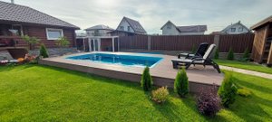 Композитный бассейн Лагуна (6*3*1,55) на улице