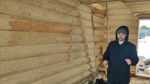 Установка обсады (окосячки) в деревянные дома