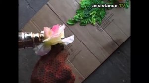 Как выровнять искусственные цветы 1