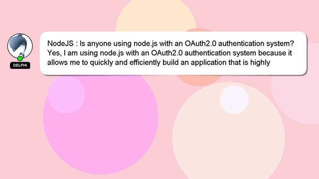 NodeJS : Is anyone using node.js with an OAuth2.0 authentication system? смотреть онлайн