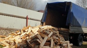 Березовые дрова. Доставка, разгрузка с газели. Березовые дрова с доставкой