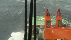 Шторм. Бискайский залив. Академик Трёшников.