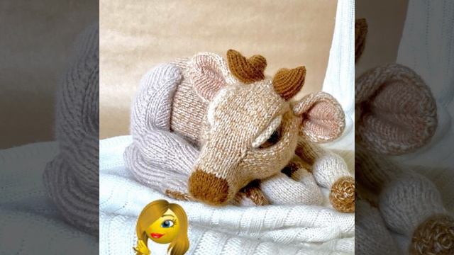 Вязание спицами игрушки.Связана спицами ОЛЕНЁНОК? смотреть онлайн
