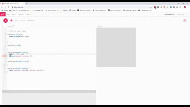 How to Get User Input in p5 | js – смотреть онлайн видео от ...