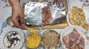 Рецепт Куриных Рулетиков\ Куриные Рулетики с Сыром и Орехами
