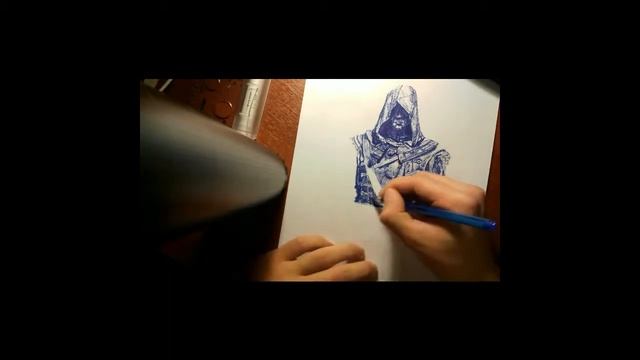 как нарисовать Assassins creed Рисунок ручкой как нарисовать