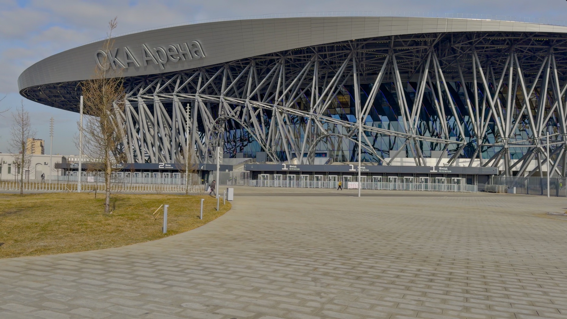🇷🇺 Санкт-Петербург.СКА арена - самый большой в мире хоккейный стадион. Открытая тренировка СКА.