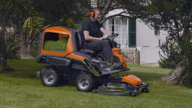 Райдер-газонокосилка Husqvarna RC 318T с травосборником смотреть онлайн