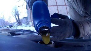 Тест масла zic 5w-30  при -30