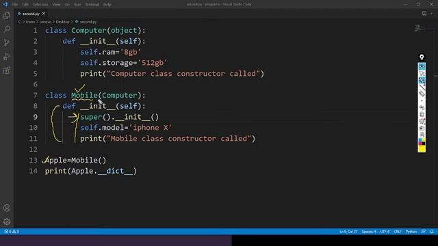 Super Function in Python | Object Oriented Programming in Python