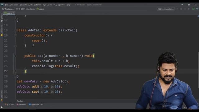 22 OOPS Inheritance Part 2 in TypeScript | UiBrains | NAVEEN SAGGAM | Comeplete TypeScript Tutorial