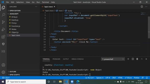 JavaScript Class-4|Events||Javascript For beginners||Javascript2020