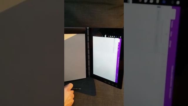 Lenovo YogaBook test : note with Real Pen