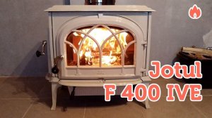Красивое горение печь камина Jotul F 400 IVE. Внешний вид, характеристики...