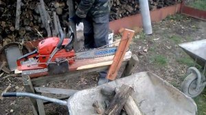 Лайфхак для резки дров. Как просто резать дрова.