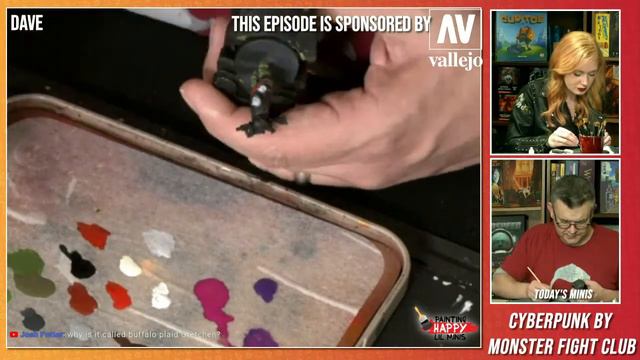 How to paint Cyberpunk Minis by Monster Fight Club | Painting Happy Lil Minis | Sponsored by Vallej