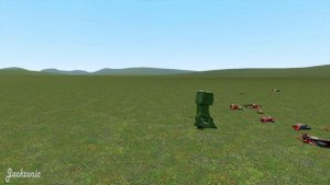Realistic Minecraft Creeper vs Trevor Henderson Creatures! - Garry's Mod