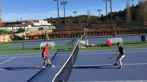 Rudolf Molleker vs Coach Tennis Practice at The Academy