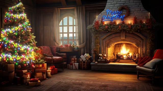 Relaxing Christmas Ambience 🎁 Christmas Music 2024, Christmas Carols, Heavenly Christmas Music смотреть онлайн