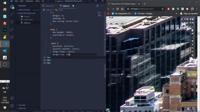 How to create Responsive Image Gallery Layout using CSS display Grid | HTML and CSS Tutorial смотреть онлайн