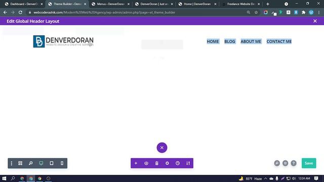 [Step by step] How to Create Global Header & Global Footer with Divi Theme Builder Bangla Tutorial смотреть онлайн