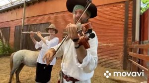 Celtic folk music (violin & Flute) at Statson horse club, Odesa ua