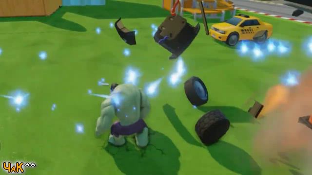 Халк и Железный Человек играю с машинками из мультика ТАЧКИ - Игра ДИСНЕЙ детям - Hulk & Iron Man смотреть онлайн