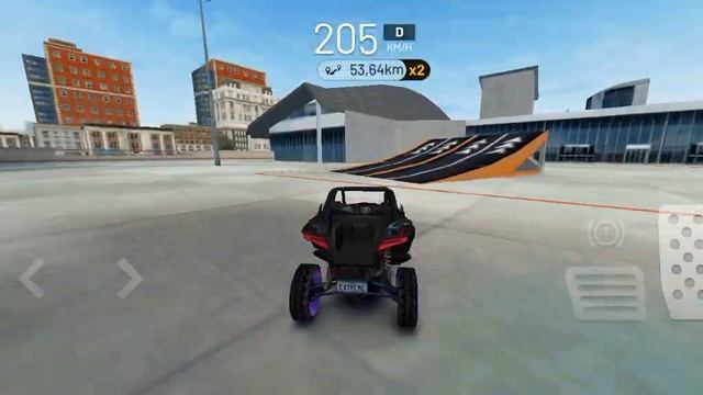 играем в игру Extreme car Driving делаем трюки смотреть онлайн