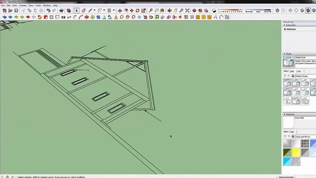 sketchup create house model for beginner